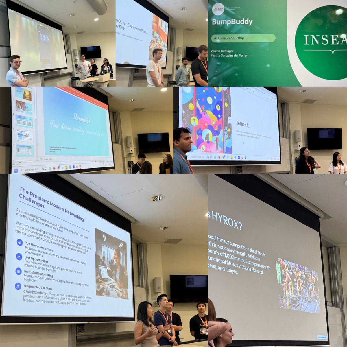 Happy to see some very interesting apps developed by the students in my “AI Entrepreneurship” INSEAD MBA class today!

This year’s apps include an AI based social network management and CRM for job search, proximity based energy networking in enterprises, AI-based food safety