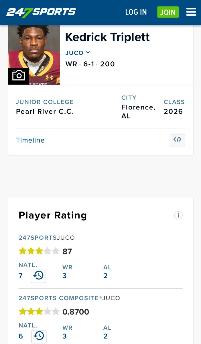 #AGTG Blessed to be ranked a 3 ⭐️ On <a href="/247Sports/">247Sports</a>