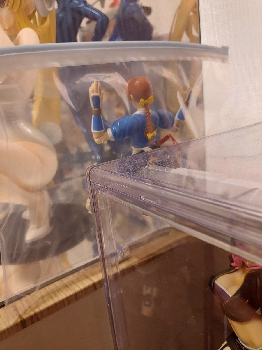 大昔のDOAかすみのアクションフィギュアを押し入れで発見した
ケースはボロいから捨てて、フィギュアも一部変色してるから捨てようと思ったのだけど、カエルのポーズを取らせたらあまりに華麗だったので置いておく事にした
ちょっとした隙間に収まってスペースにも困らない