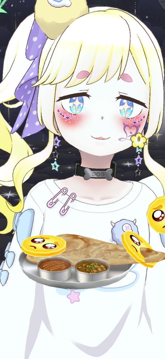ナンカレー、ぴえんを添えて。