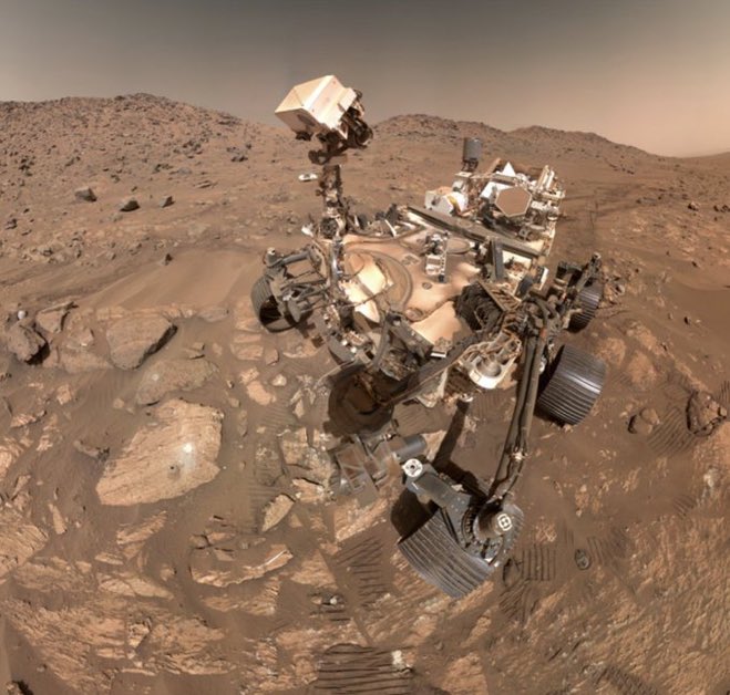 1RandomReporter's tweet image. After a year of scientific scrutiny, a rock sample collected by the Perseverance rover has been confirmed to contain a potential biosignature. The sample is the best candidate so far to provide evidence of ancient microbial life on Mars. go.nasa.gov/4n35lVM