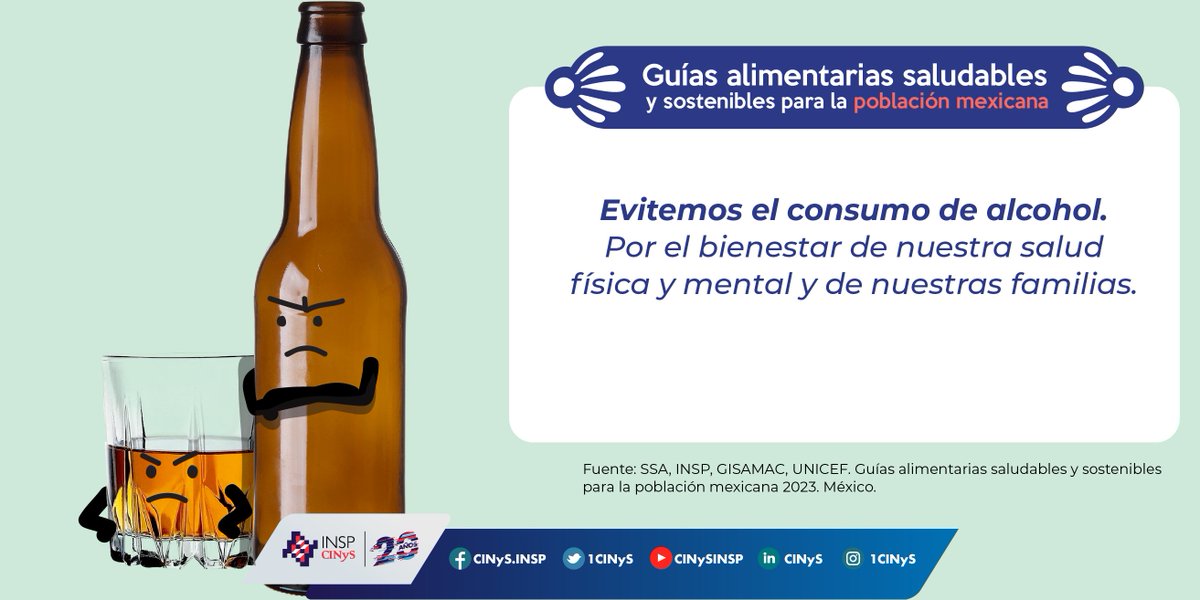 💡 Tip de las #GuíasAlimentarias: en estas Fiestas Patrias, prefiere bebidas sin alcohol 🍹✨ o con bajo contenido alcohólico.

➡️ Así disfrutas con responsabilidad, cuidas tu salud y reduces los riesgos asociados a su consumo 💚🤍❤️

📖 Consulta las Guías completas aquí 👉