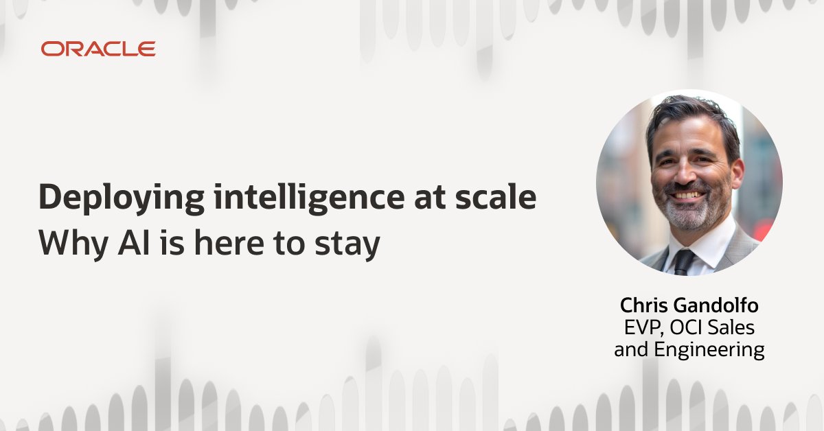 DesertLazuli's tweet photo. Oracle's Chris Gandolfo and AMD's Mark Papermaster explore what it really takes to train and deploy #LLMs at scale. Watch now: https://t.co/1uRomQECi3 https://t.co/jcoFNHZ1QW
