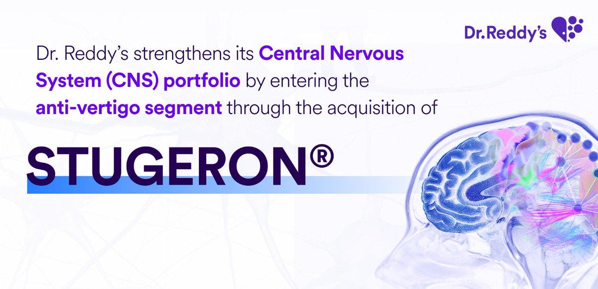 We have signed a definitive agreement with Johnson &amp; Johnson to acquire the Stugeron®️ portfolio and its locally recognized brands — STUGERON®️ FORTE and STUGERON®️ PLUS — across 18 markets.

Click here to read more: drreddys.com/cms/sites/defa…