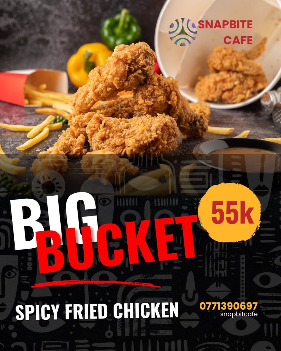 SnapbiteCafe's tweet image. Just GOT better 🍗 and sweeter. 
Grab yourself tasty 🤤 crispy chicken at snapbite cafe today. 
With other lunch menu dishes available.