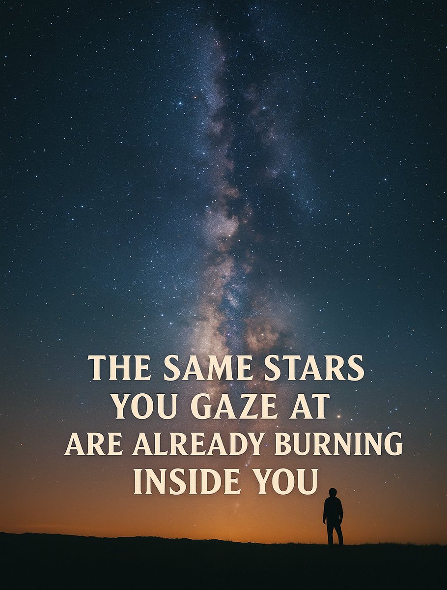 CliveAndersonUK's tweet image. 🌌 The same stars you gaze at are already burning inside you.
Where in your life do you see sparks waiting to shine brighter?

#StarsWithin #InfinitePotential