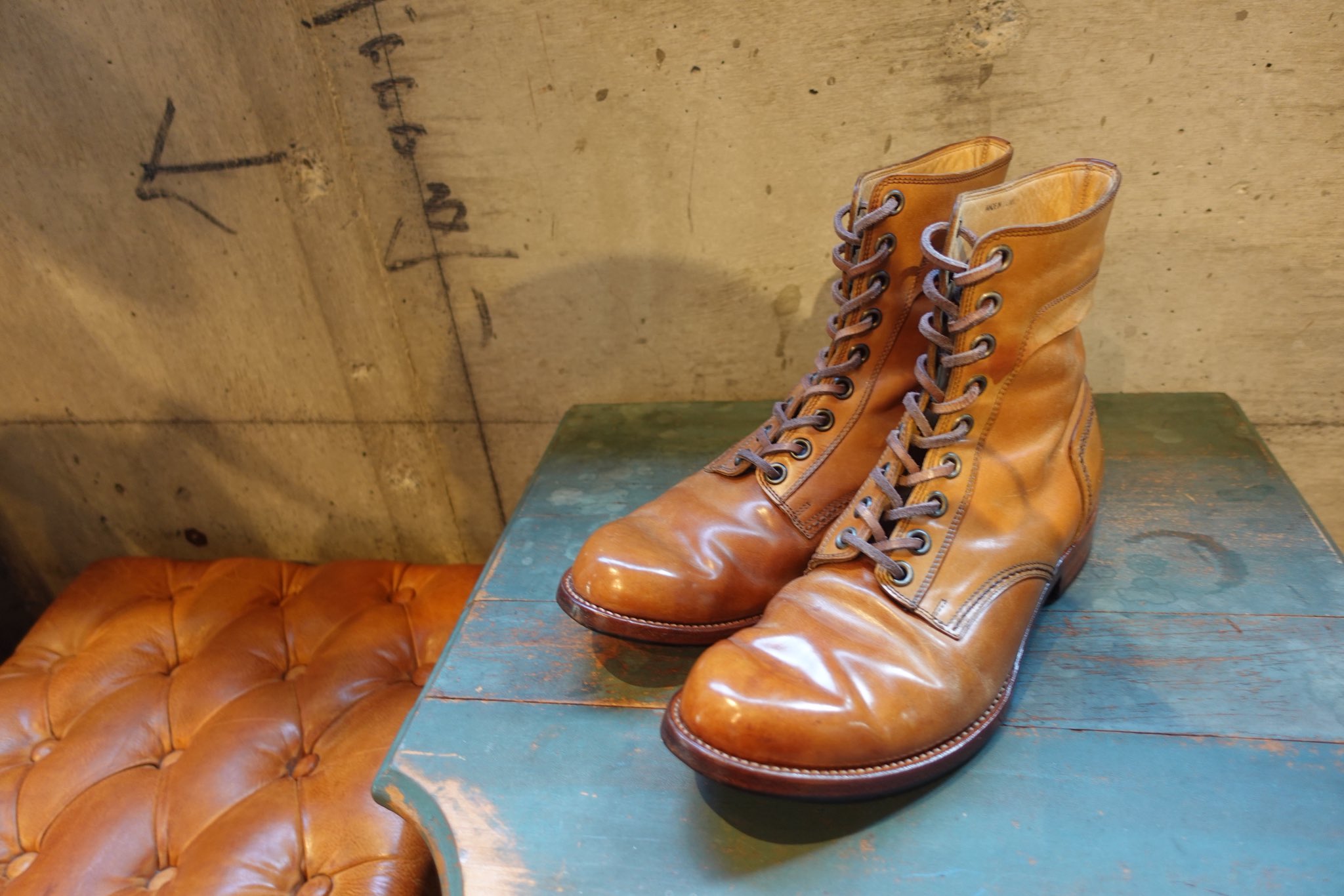 KOJI KUGAコウジクガ　xSAINT TROPEZ 個性的な革靴 Japanese Brand × Vintage Koji Kuga Saint Tropez Platform