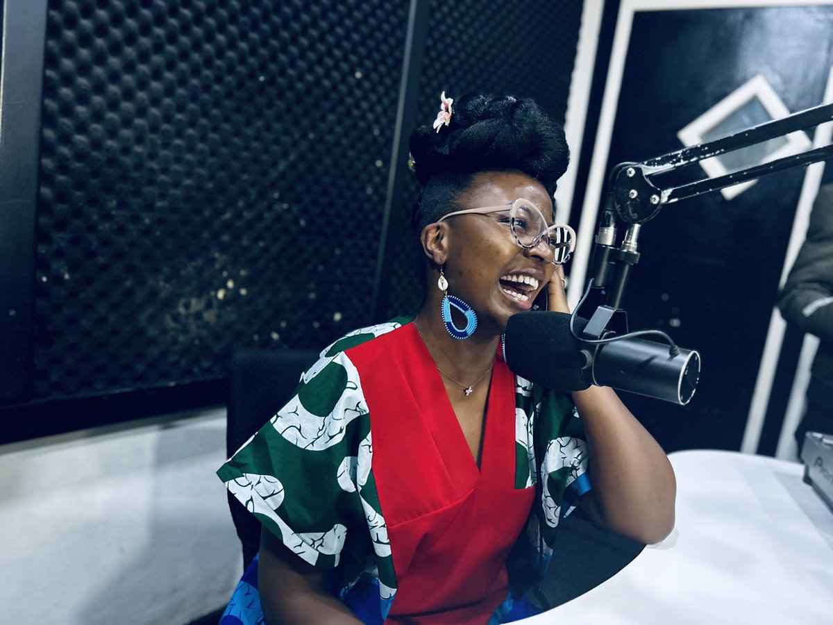 The joy in studio is self explanatory thanks to <a href="/itsEstherChungu/">MrsNyathando</a>’s presence in here. 

Now that she is here, we can't wait to see you at #AliveInThePark