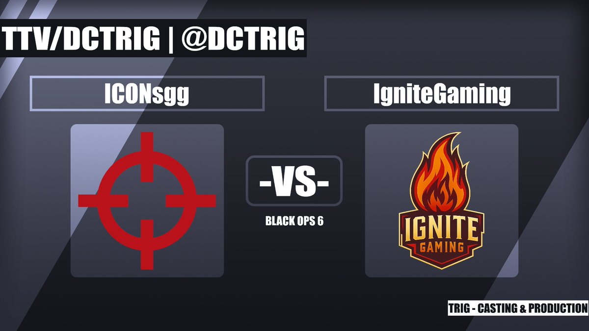 LIVE! 🟣
@iconsgg_ 🆚 <a href="/IGNITEGAMI99609/">IGNITE GAMING</a>

📺 twitch.tv/dctrig 📺