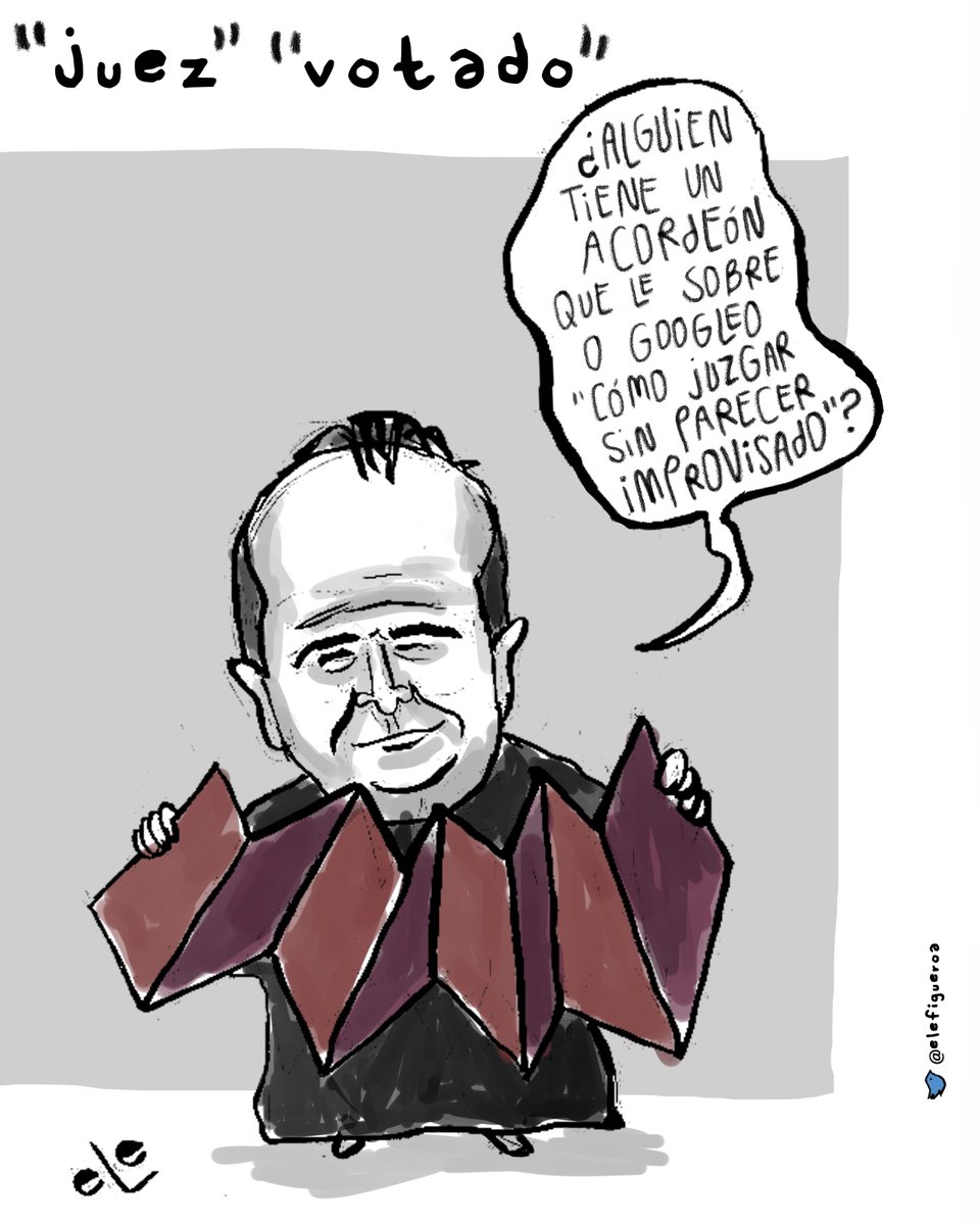 girodetuercamx's tweet image. El #NuevoPoderJudicial ya está aquí

&quot;#Juez&quot; &quot;#Votado&quot;, cartón de  @elefigueroa