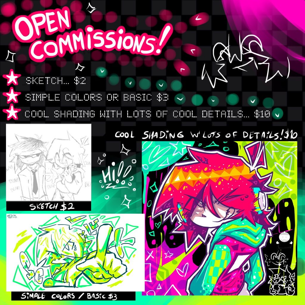 scluxthefunkup's tweet image. 🍒For personal reasons, I'm opening commission today! My DM'S are open for anyone who wants to have a commission. The decision is on you; you get to choose any type of style that you like (remember that the value may change due to the style selection) #commissionsopen