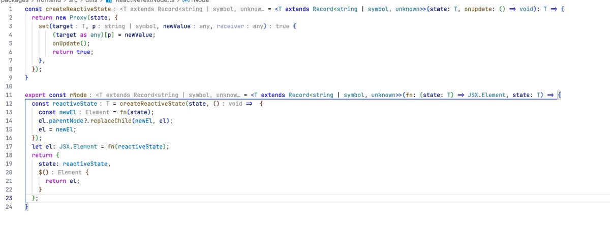 唉我服了，没忍住又写了一个简单的响应式渲染