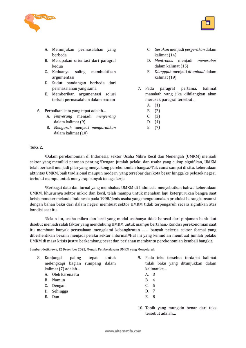 studywithbloom's tweet image. ⋆˚𝜗𝜚˚⋆Latsol Subtes SNBT PPU
✮| paket 1: PPU |

𝑙𝑖𝑘𝑒 𝑎𝑛𝑑 𝑟𝑡 𝑦𝑎𝑎!── .✦

#studywithbloom jejak🫧

#studytwt #snbt2026 #ppu #AMBISVERSE