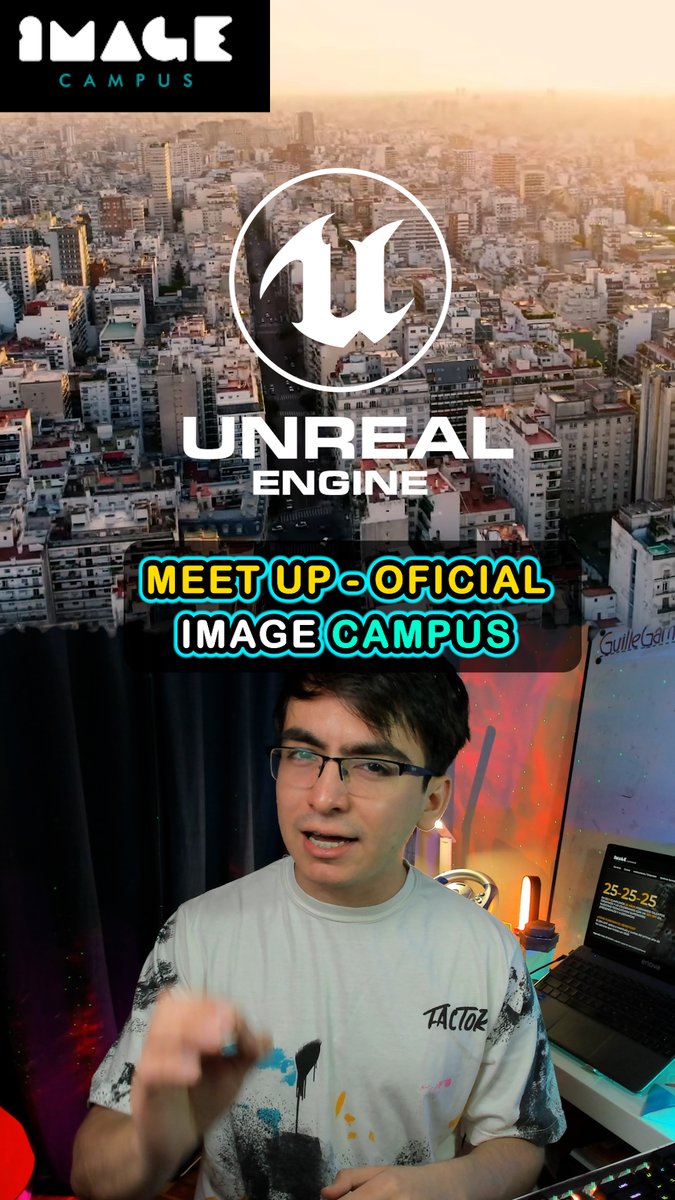 guillegamedev's tweet image. ¡MEETUP OFICIAL Unreal Engine x Image Campus! 🎮🤝🔥🌎
🎓Image Campus será sede de un nuevo encuentro de la Comunidad de Unreal Engine
🤝 Un espacio pensado para creadores, desarrolladores, artistas que utilizan Unreal Engine
instagram.com/guillegamedev