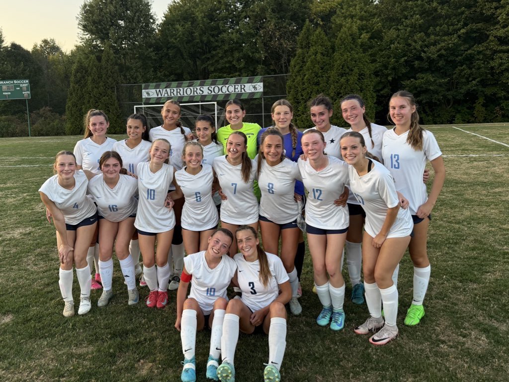 Another win from our Junior Varsity team tonight @ West Branch 3-0! We are so proud to of their 7-1-1 record! The team has had 8 straight shut outs and 17 straight halves without giving up a goal!!! GO BOMBERS!!!