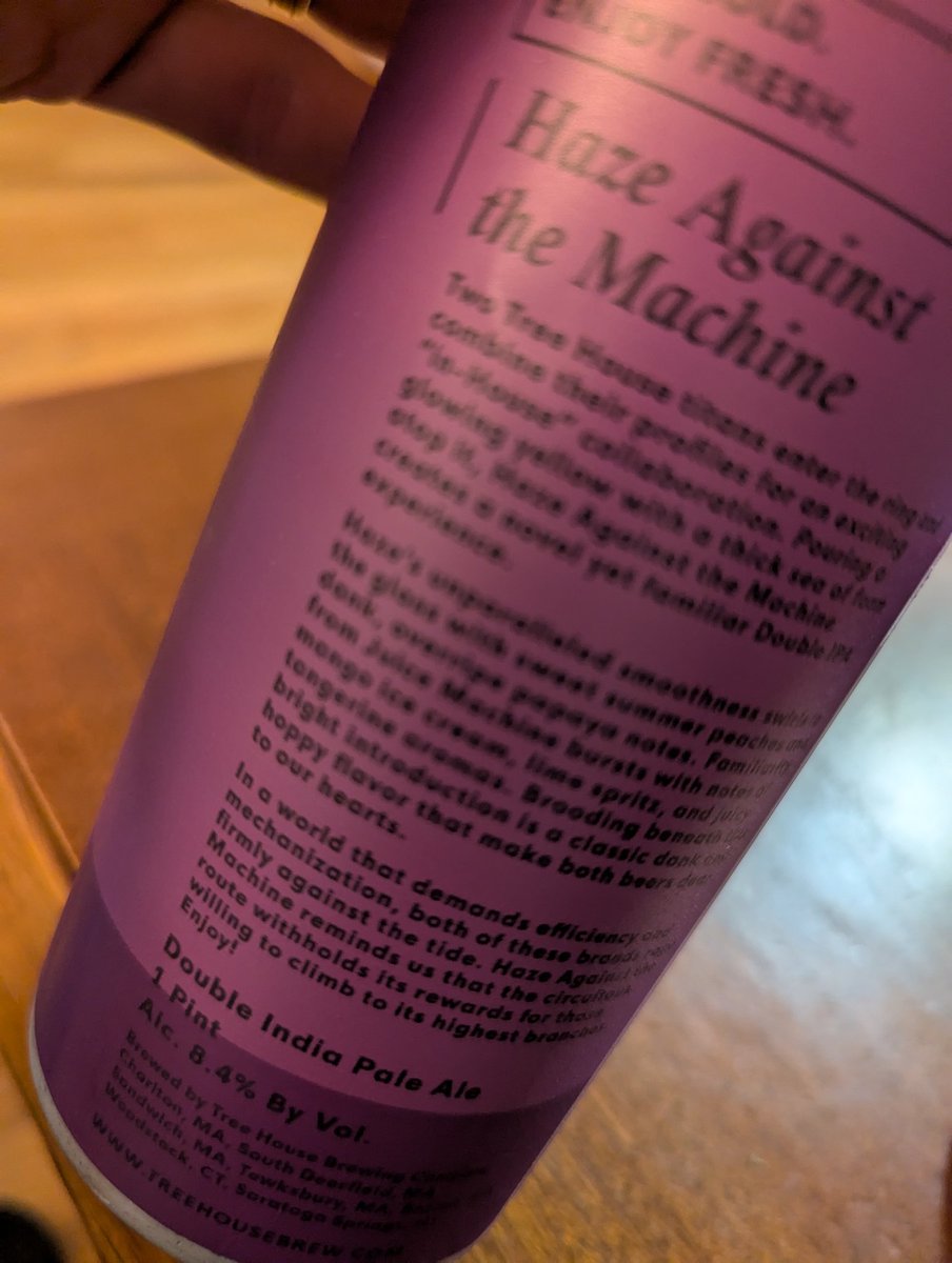 ASFreed's tweet image. Just a few days away from the TH Half &amp;amp; filling up on TH beers as training.

@TreeHouseBrewCo
#CraftBeer #CraftCans #ProperGlassware #mabeer #drinklocal #drinklocalbeer #ipa #dipa #beerofinstagram #beerstagram