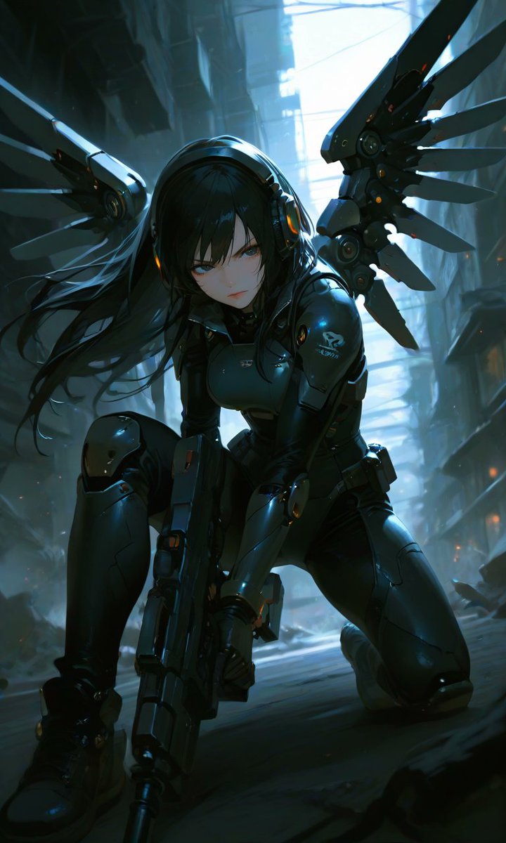 #これを見た人は黒いAIイラストをあげる