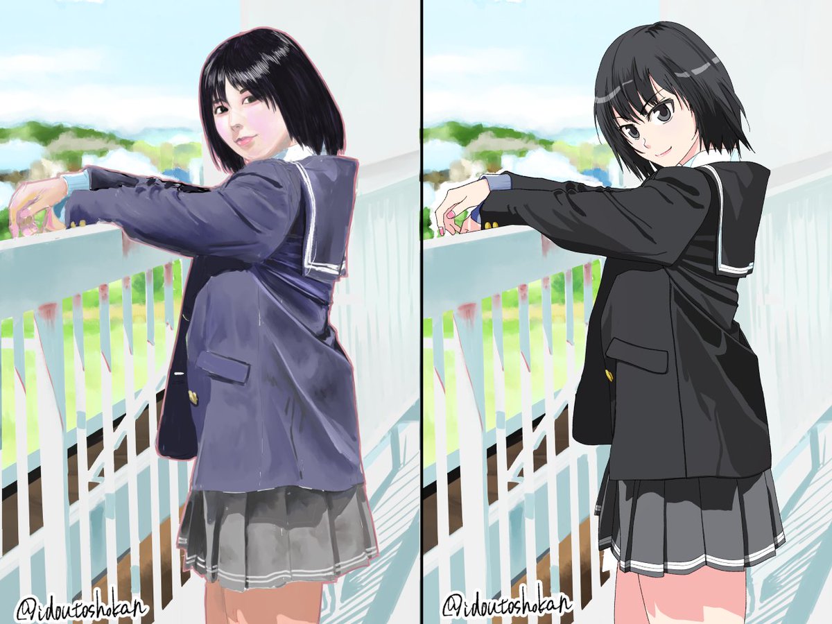 ねう子さん(<a href="/neucos_/">ねう子@C106新刊BOOTH通販中</a>)の夏コミ本購入させていただきましたのでファンアート描きました
＃アマガミ　＃七咲逢