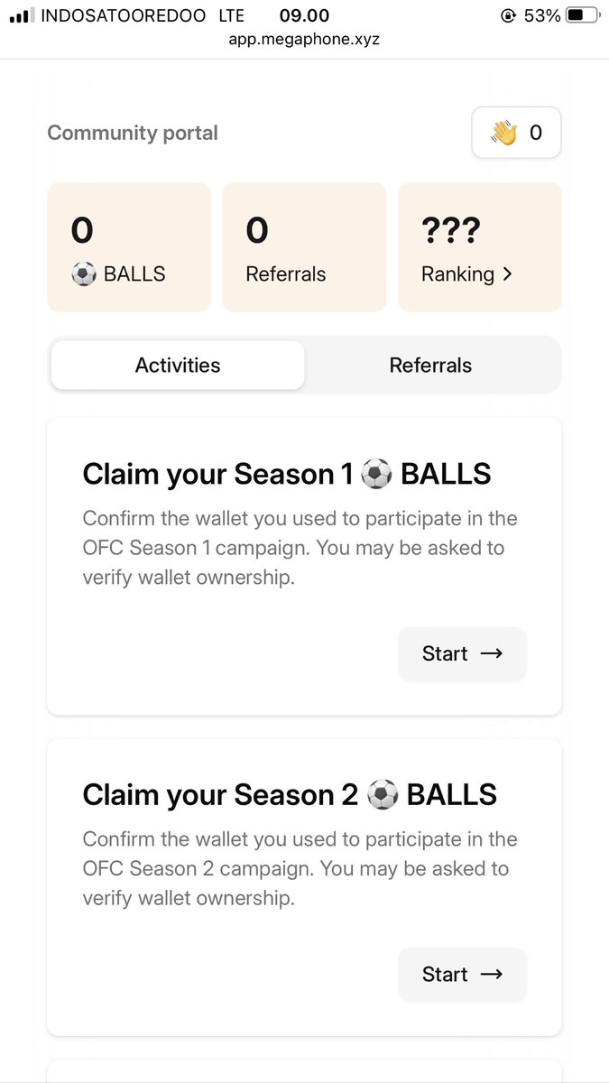where my balls  point ? are you kidding me,?
i was active on comunity and already to completed the task ? someone can explain ? 
<a href="/chokmahxbt/">Chokmah</a> <a href="/dnns_eth/">dnns</a> <a href="/ofc_the_club/">OneFootball Club</a>