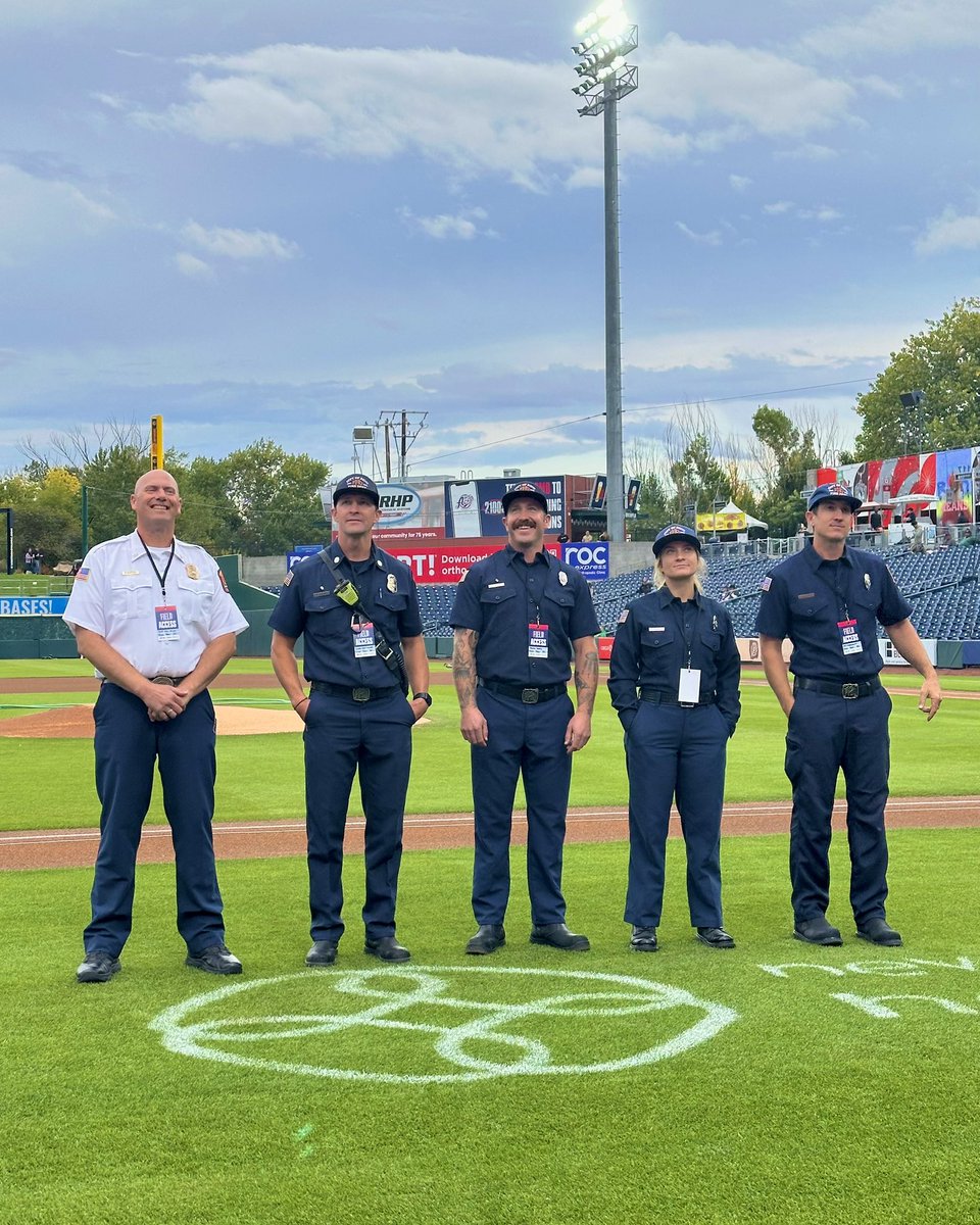 It’s “Heroes Night” at the <a href="/Aces/">Reno Aces</a>! Country Financial presented a donation to the Reno Fire Department and other first responders in recognition of the hard work that goes into protecting our community. Stations 21 and 11 were on hand to help commemorate the night!