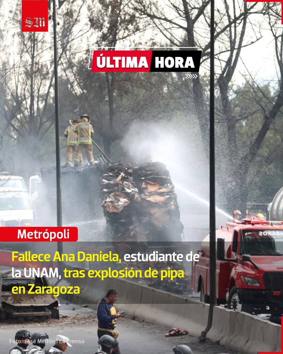 elsolde_mexico's tweet photo. ⚫️🕊 Falleció #AnaDaniela, dueña del celular calcinado por el que un miembro de Protección Civil informó a su familia que la joven estuvo en el lugar de la explosión de la pipa en #Iztapalapa.
https://t.co/2KY5yttOGK
📷 José Meltón I La Prensa https://t.co/rm29CTrw9g