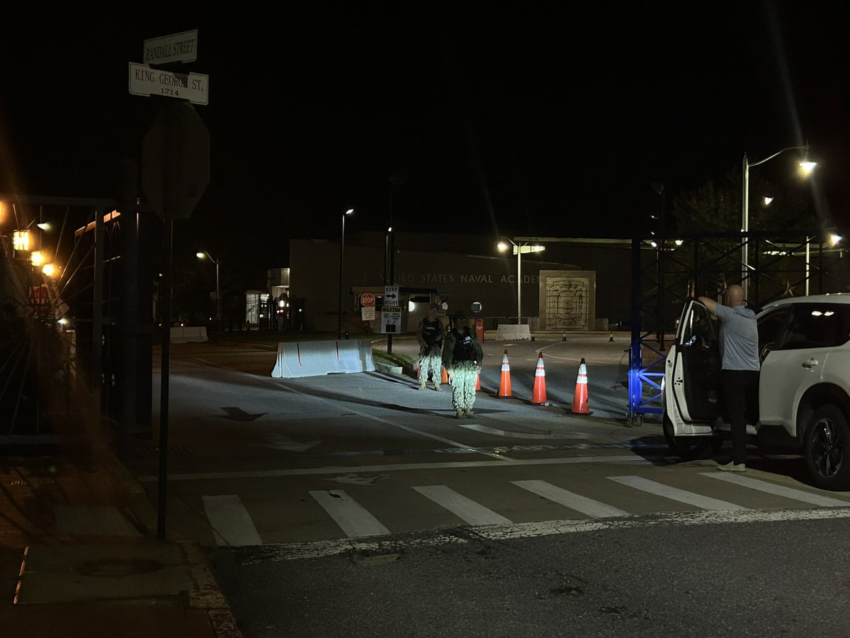 Guard telling drivers USNA is still on lockdown. <a href="/wjz/">WJZ | CBS Baltimore</a>