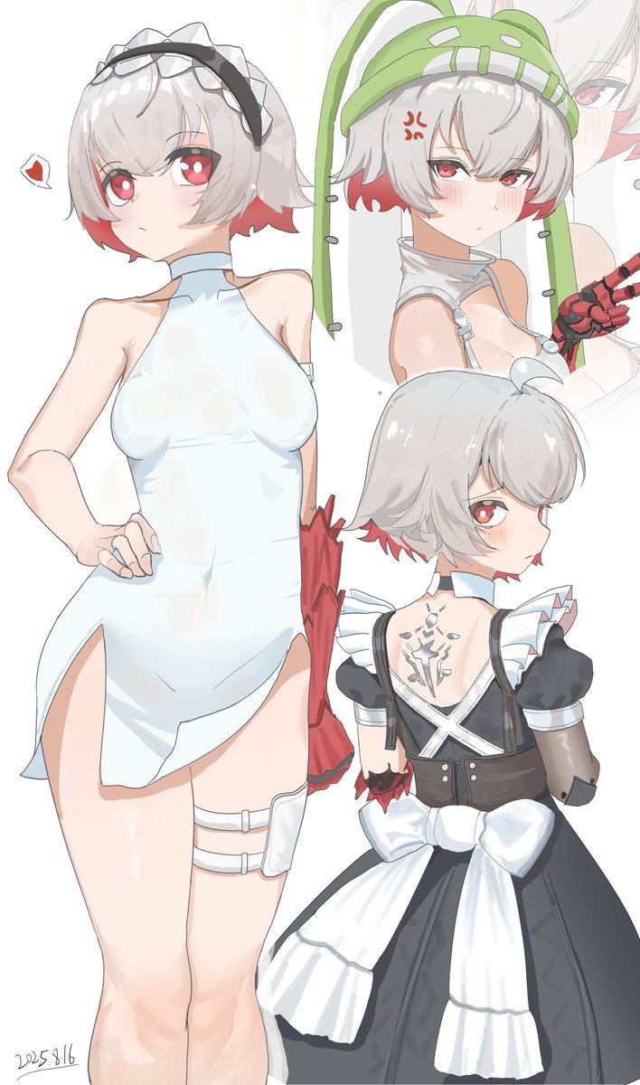 Style unlocked: Arrisa in Rabbit, Patient &amp; Maid outfits. ✨
🎨 Art by: 八叶橘

#AILIMIT #fanart