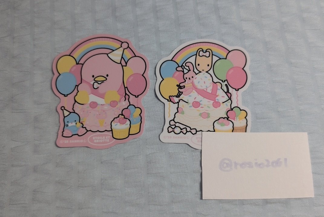 rosio2061's tweet photo. 【交換】FANCY SANRIO CHARACTERS 伊勢丹 サンリオ  エトワールエグリオット　ステッカー

譲→タキシードサム、マロンクリーム
求→ニャニィニュニェニョン

郵送希望
検索からでもよろしくお願いいたします。 https://t.co/OHwJ6fGWla