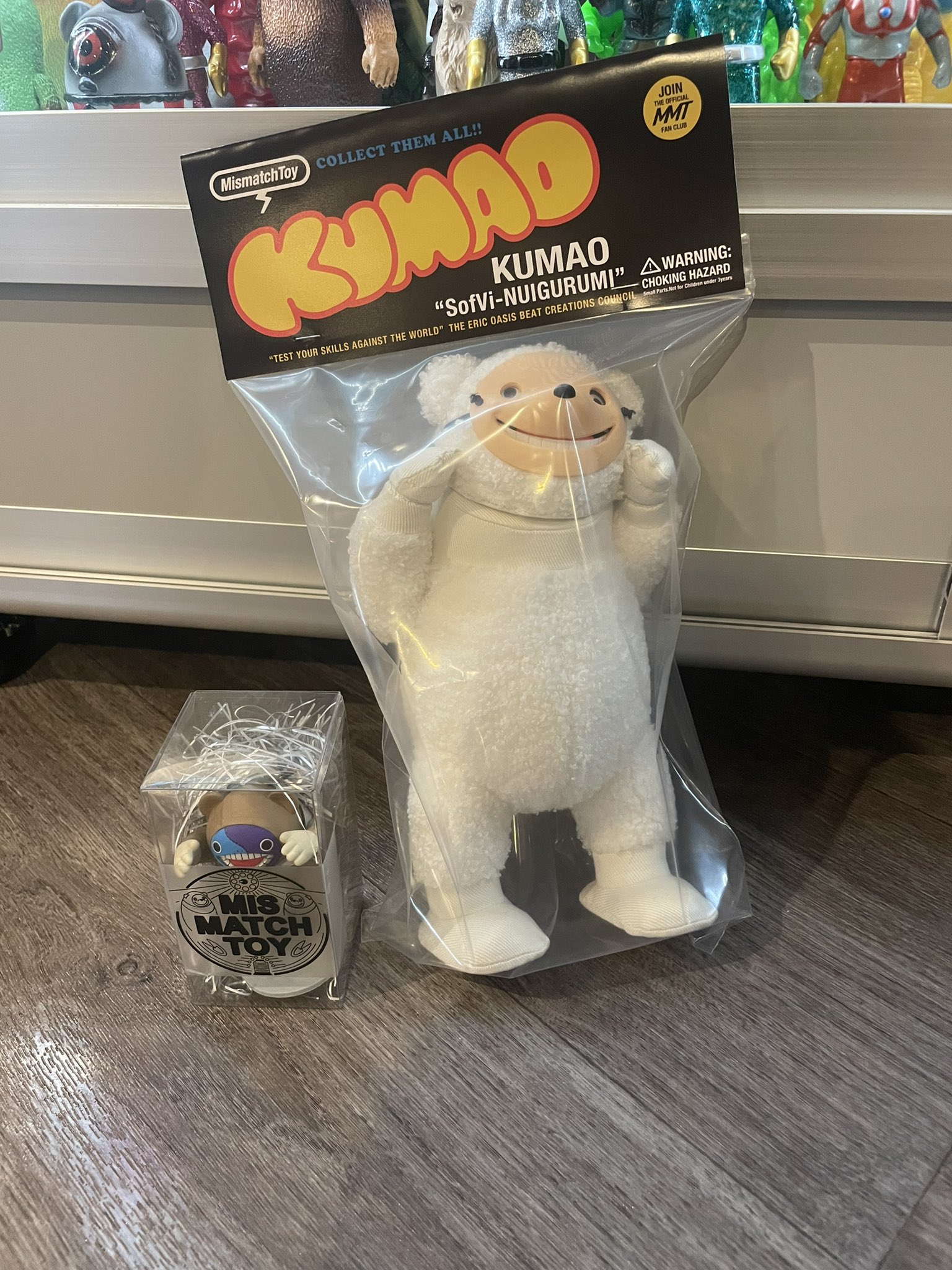 KUMAO ソフビぬいぐるみ MismatchToy ソフビ・玩具万博2025にて、ついに！ソフビぬいぐるみのクマオの