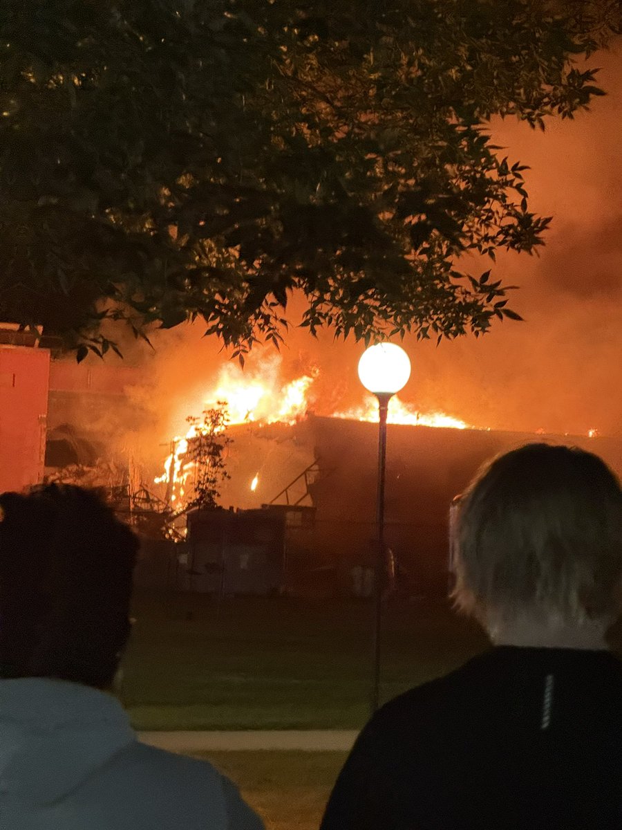 So University of Jamestown has campus buildings burning again