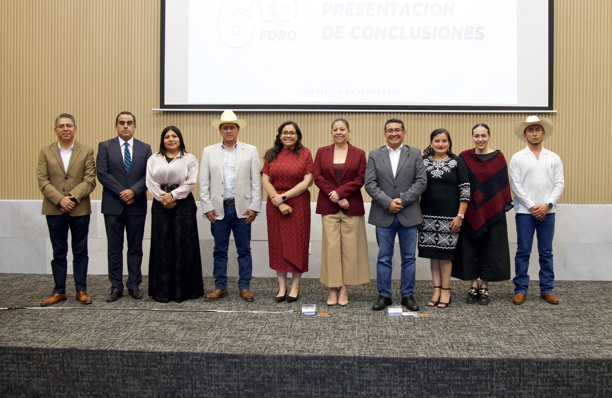 6º Foro de Conclusiones para la Ley de Fomento, Sanidad y Desarrollo Pecuario de Puebla
Reconozco al Gobernador <a href="/armentapuebla_/">Alejandro Armenta</a>, a la Mtra <a href="/artemisa_laura/">Laura Artemisa Oficial</a>, a la Comisión de Desarrollo Rural del <a href="/CongresoPue/">H. Congreso de Puebla</a> a través del Dip. <a href="/SoyPavelGaspar/">Pavel Gaspar Ramirez</a> por su apertura para escucharnos.