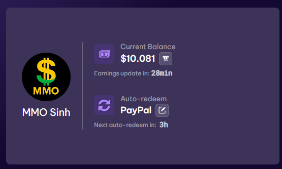 Family_Airdrop's tweet photo. 💰 Just hit the minimum cashout again with EarnApp! 🚀
Yes, it really pays for simply sharing your unused internet bandwidth.
👉 Full guide here: https://t.co/IoffM49O7H
#EarnApp #PassiveIncome #MakeMoneyOnline #MMO #PayPalCash https://t.co/QrDQuPBAgo