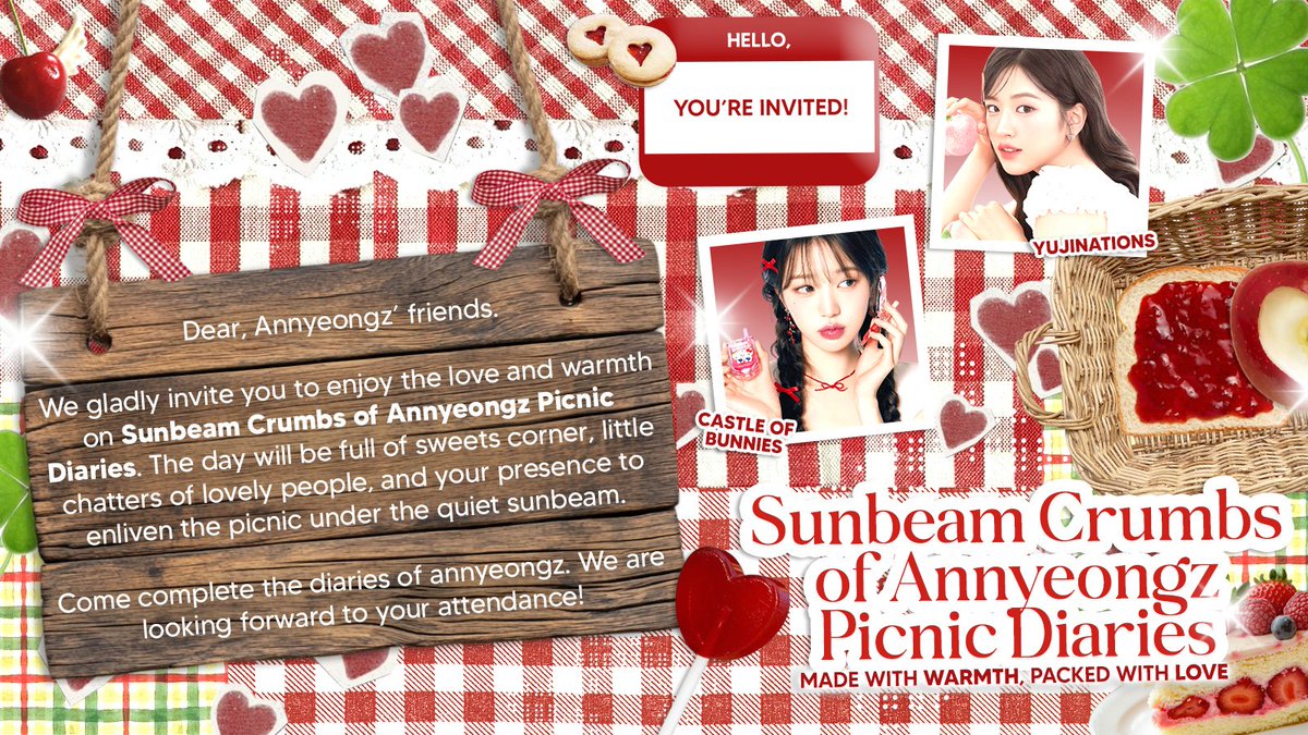 Annyeongz birthday picnic is all set, and you’re invited! We’ll share snacks and enjoy the summer warmth together. Come along and let’s make their birthday truly special.