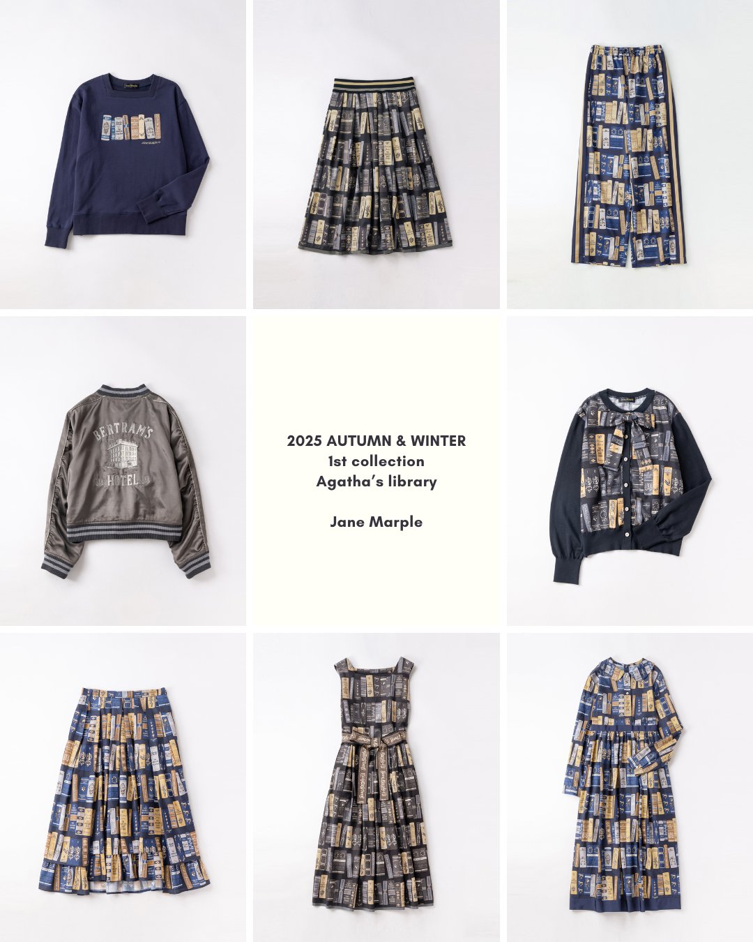 【ジェーンマープル】2025SS■Strawberry booksシアースカート Strawberry booksシアースカート - Jane Marple Online Shop