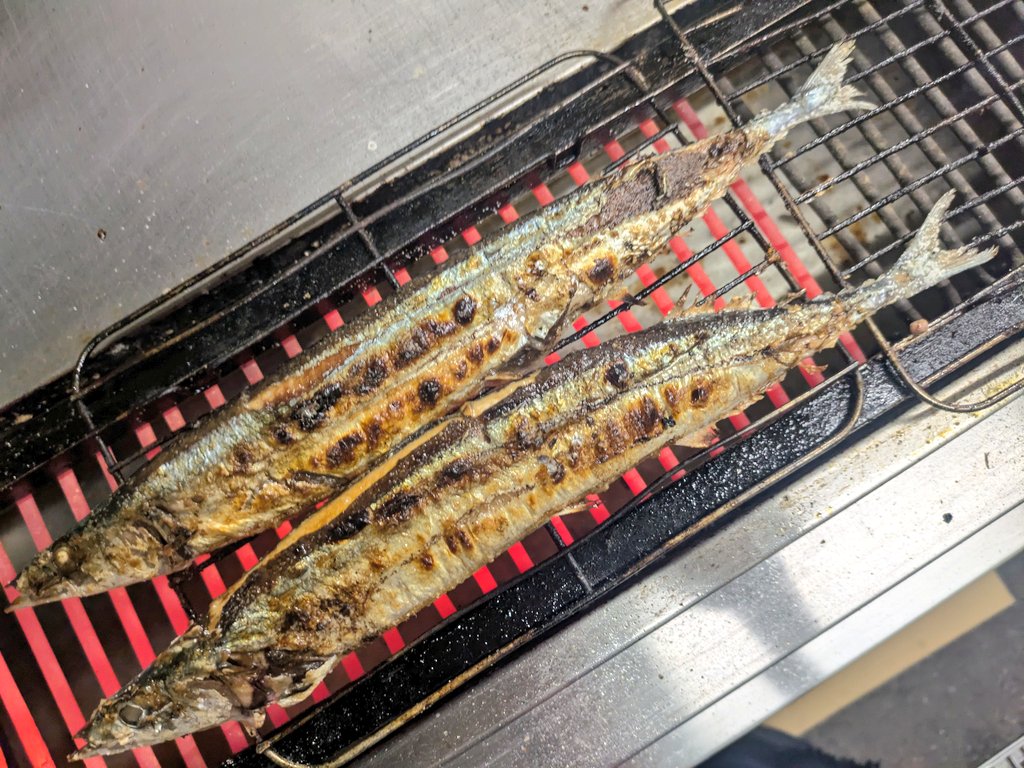 今年のサンマはひとりで2本食べるツワモノもいるくらい、おすすめです😊10年ぶりくらいじゃないかな、こんな大きいの

またいつ居なくなるか分からないし、魚は気まぐれですからね🥹
さんま食べにきてねー🐟🐟
与作🈺17時半から
#沼津