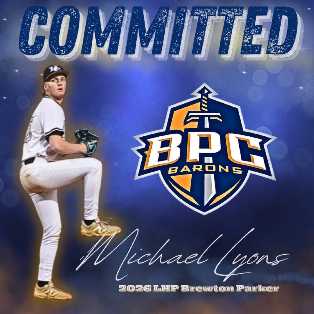 Congratulations on another Bear committing to play at the next level. Extremely happy for <a href="/MichaelLyons36/">Michael Lyons</a> on his commitment to pitch at Brewton Parker College. <a href="/HocoAthletics/">Houston County HS Athletics</a>
