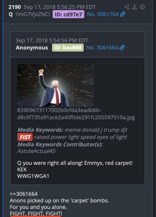 <a href="/VincentCrypt46/">Vincent Kennedy</a> Nice...Even brought back the memory of the order of the buttons. 

Pump up the Jam
Trump's Fist Pump
Fight Fight Fight
Dated 9/17