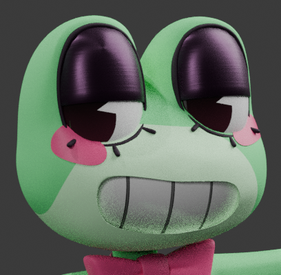 SimplyModeling6's tweet photo. I've messed with the rig a tad bit to make it better with use, and made it so you can move the teeth's texture around like Jax's does in the show, I've also made sure it looks very simular to Jax's teeth, so now they look real "teethy" now, lines engraved and everything #ribbit 1 https://t.co/fjOR0Z33l3