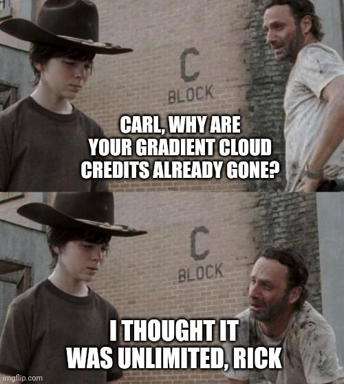 davidz9999's tweet image. Nice meme made by the community. Remember to get your 1 $ credit here:
cloud.gradient.network

#gradient #cloud
