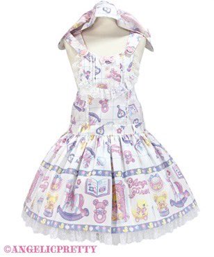 Angelic Pretty Baby Toysジャンパースカート　シロ Angelic Pretty Baby Toysジャンパースカート シロ