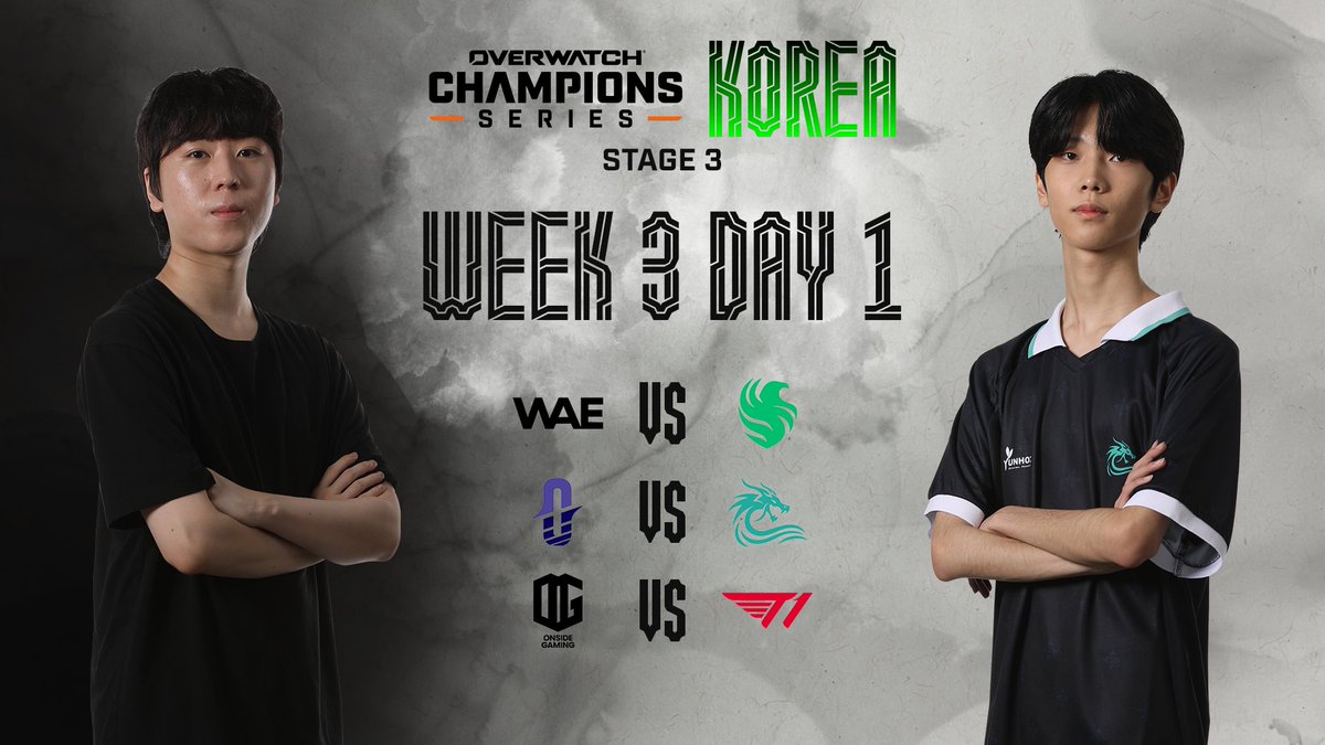 OWCS KOREA 2025 Stage 3｜Week 3 Day 1 치열한 순위 다툼이 예상되는 오늘☠️ ⏰잠시 후 오후 4시  40분부터! 오십쇼와 함께 시작합니다 LIVE📡 https://t.co/3AKb8y2Sj8 SOOP > owesports 오늘의  중계진🎙️심지수 & 문창식 / 이시윤🎙️