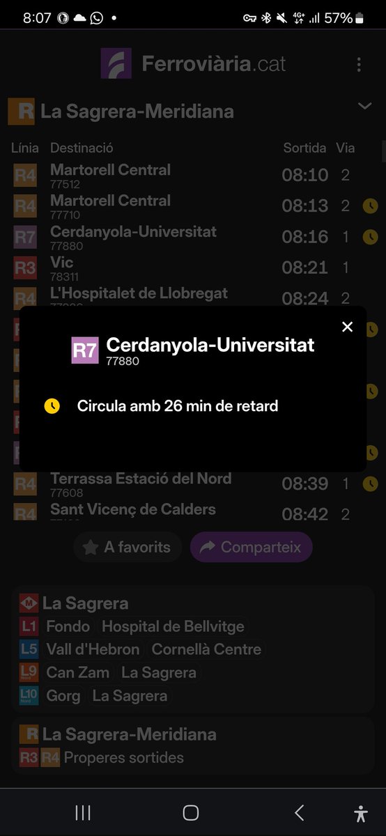 cangrijo's tweet photo. @rodalies @AfectRodalies Aquí estic, a La Sagrera, esperant un tren de l'R7 que va amb 26 minuts de retard. 

És una vergonya això que feu, no mereixeu els nostres impostos. https://t.co/d0LgIZPmJX