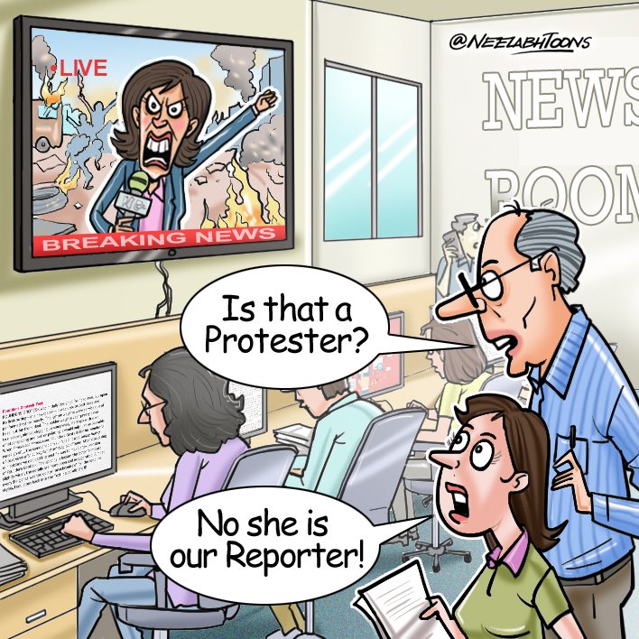 JioNews's tweet image. “When reporters start looking more passionate than the protesters! 🎤🔥

Art by: @NeelabhToons

#NepalProtest #Protest #BreakingNews #Newsroom #Media #OnTheGround #NepalNews