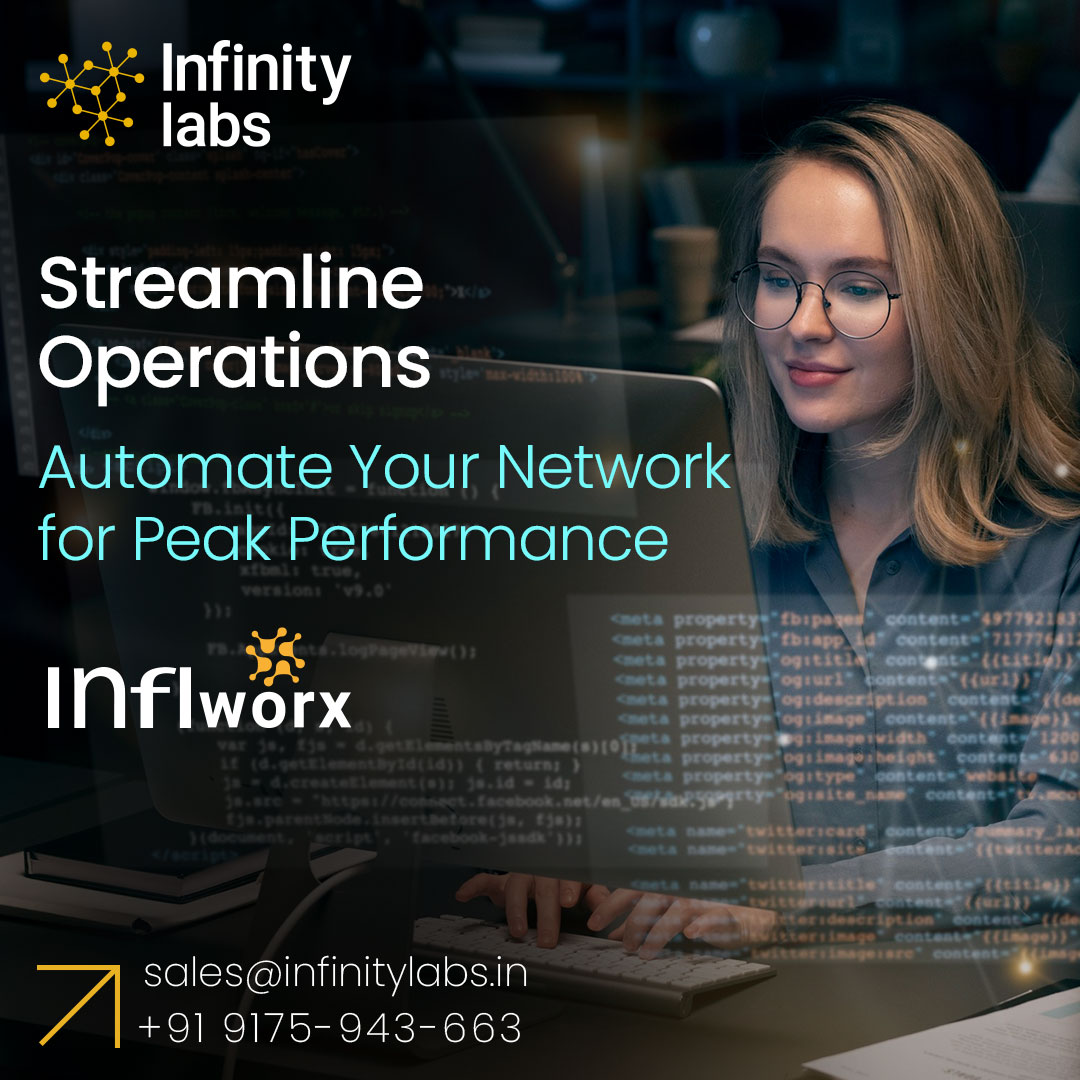 InfinityLabsIN's tweet image. Streamline Operations: Automate Your Network for Peak Performance- INFIWORX!!

For more details, please visit the link: infinitylabs.in/infiworx/

#AutomatedNetwork #NetworkAutomation #networkingsolutions #automationvendor #infiworx #networkorchestration #network #InfinityLabs