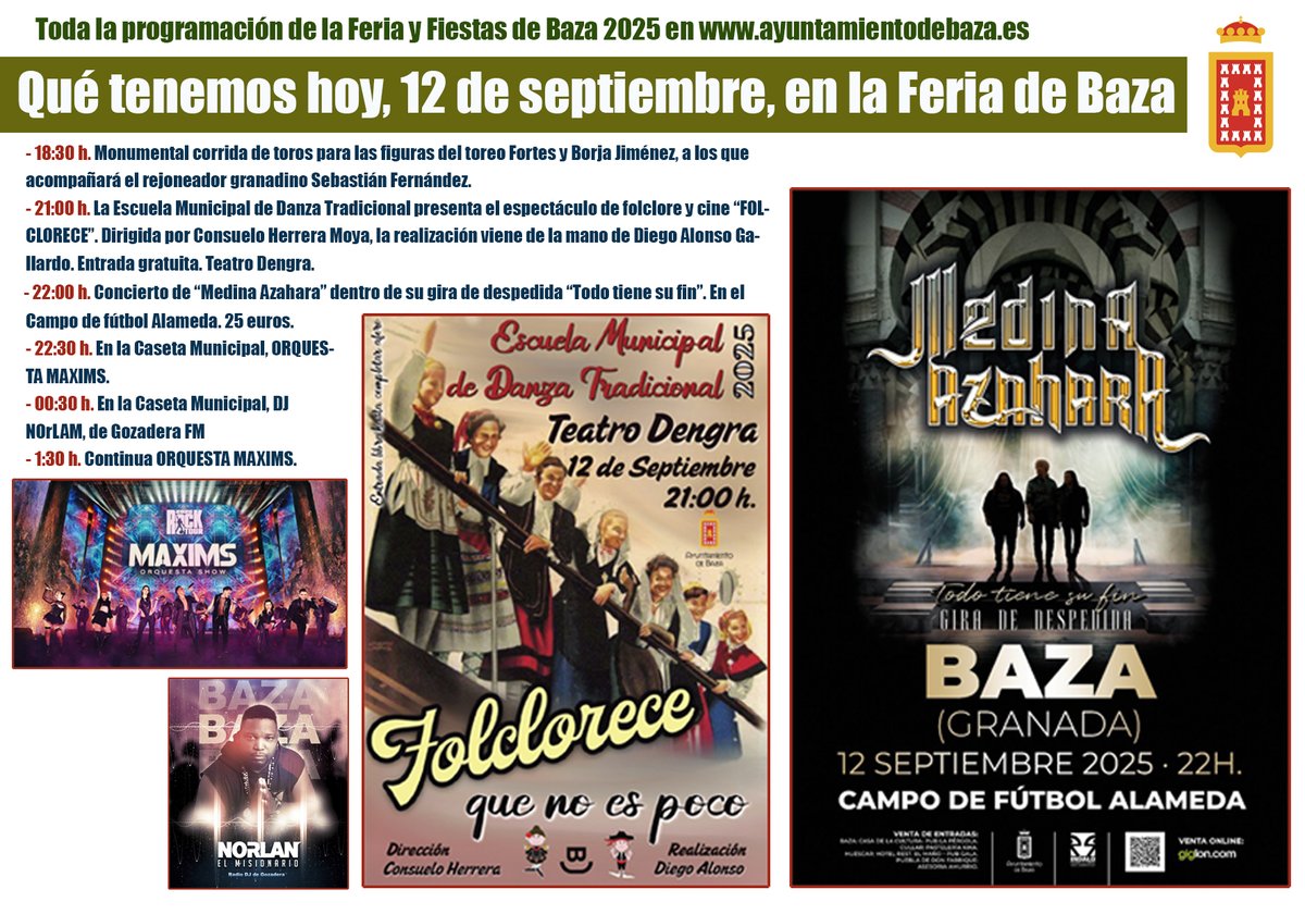 ¿Qué tenemos hoy, 12 de septiembre, en la Feria de Baza?
