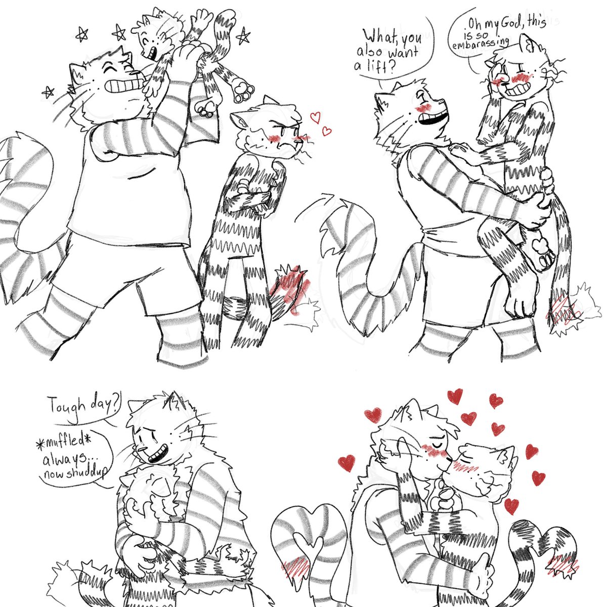 marsupial_rat's tweet photo. I'm starting a thread of ship requests yay. I could maybe sorta do more specific requests, not just the ship itself. I NEED A CHALLENGE. Plz ask on strawpage. Anyway, here they are. Imma let every ship have atleast 1 smooch.
#dogman #dogmantwt #dogmanfanart #peteythecat #BigJim https://t.co/FwDvQcUKIu