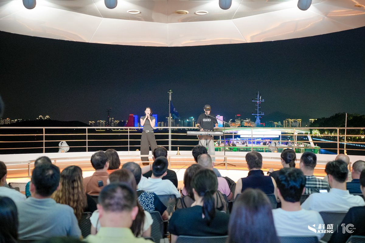 KsengSolar's tweet image. 👩‍💼#KsengPeople As we celebrated a decade of solar excellence, #Kseng gathered global clients to mark this milestone, starting with a dazzling yacht party!🚤🎉
Together, we sailed under the stars, enjoying delicious food and lively music, filling the night with endless laughter.🥂