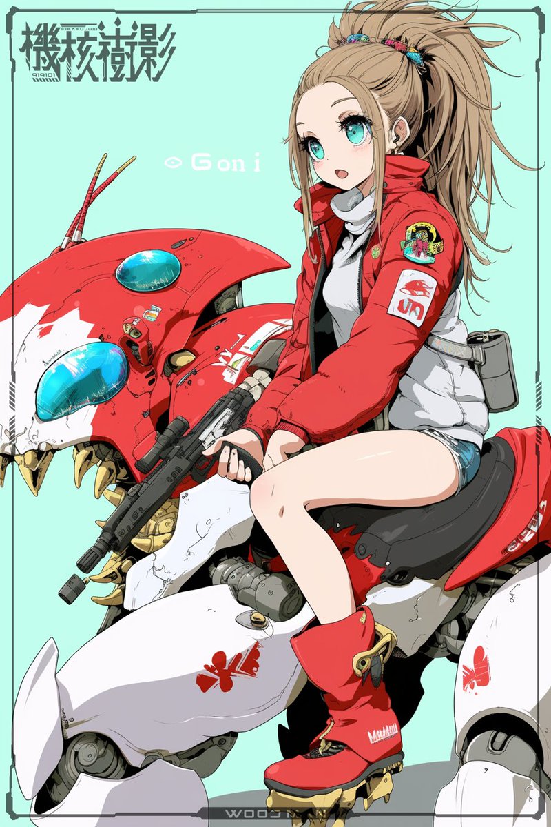 woodman1173177's tweet photo. 鋼の翼に跨がって、未来をぶっ飛ばす。⚙️🚀 #MechaGirl #CyberMecha #AnimeMecha #FutureStyle #DigitalArt https://t.co/TyPTOwUkev