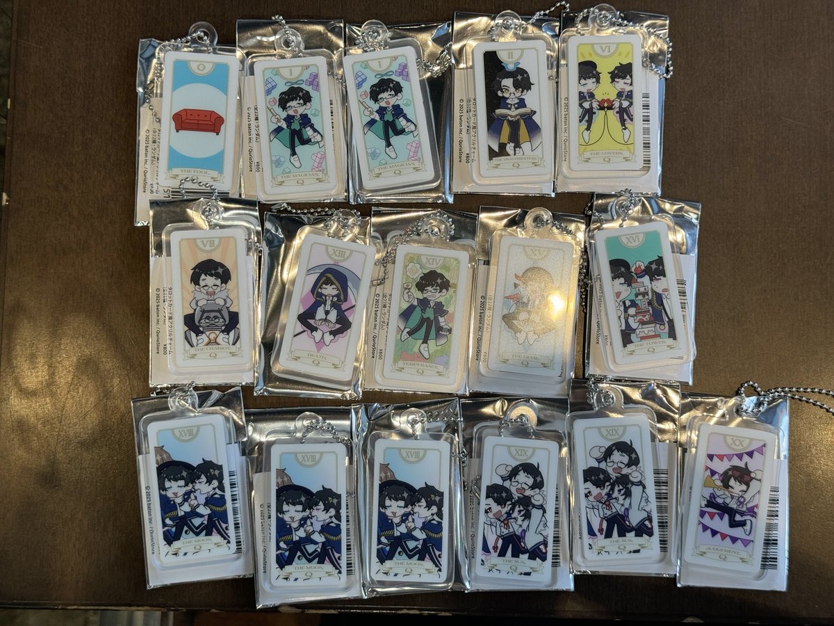 交換】TDC探る昼とめぐる夜 タロットカード風アクリルチャーム (譲)0