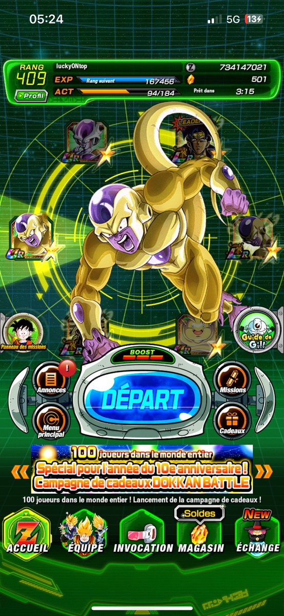 ADkhey135's tweet photo. Ready for broly dropping  #dokkanbattle https://t.co/nZYKzKTPpM